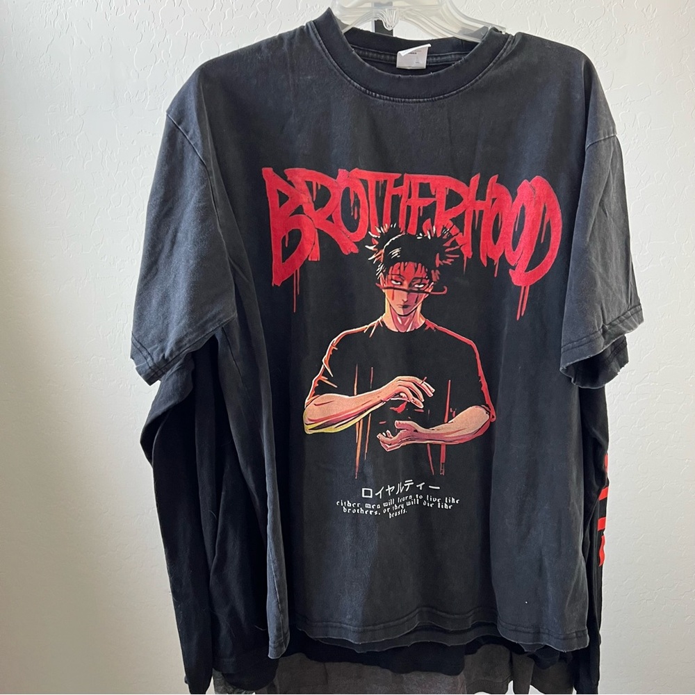 Artiemaster Brotherhood Graphic Tee - Black - Anime